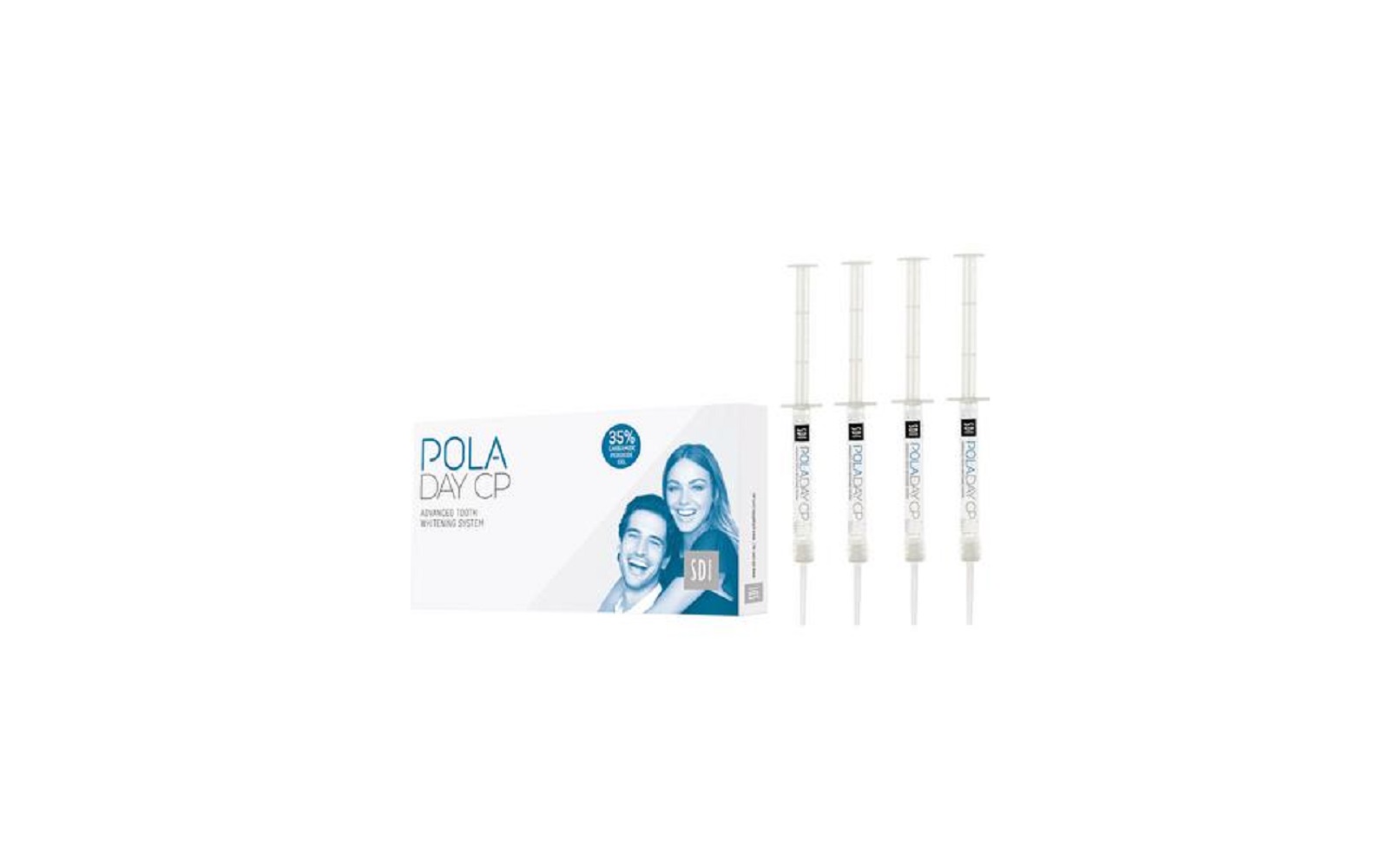 Poladay CP Take-Home Tooth Whitening System – 1.3 g Syringe, 4/Pkg