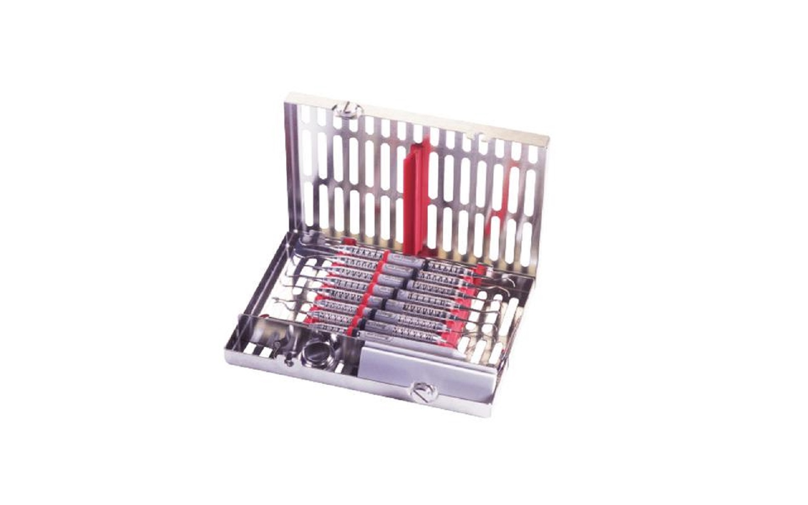 Replacement Rails for IMS® Signature Series® Cassettes - Base/Compression, 8-Instrument, 1-Tier, Red