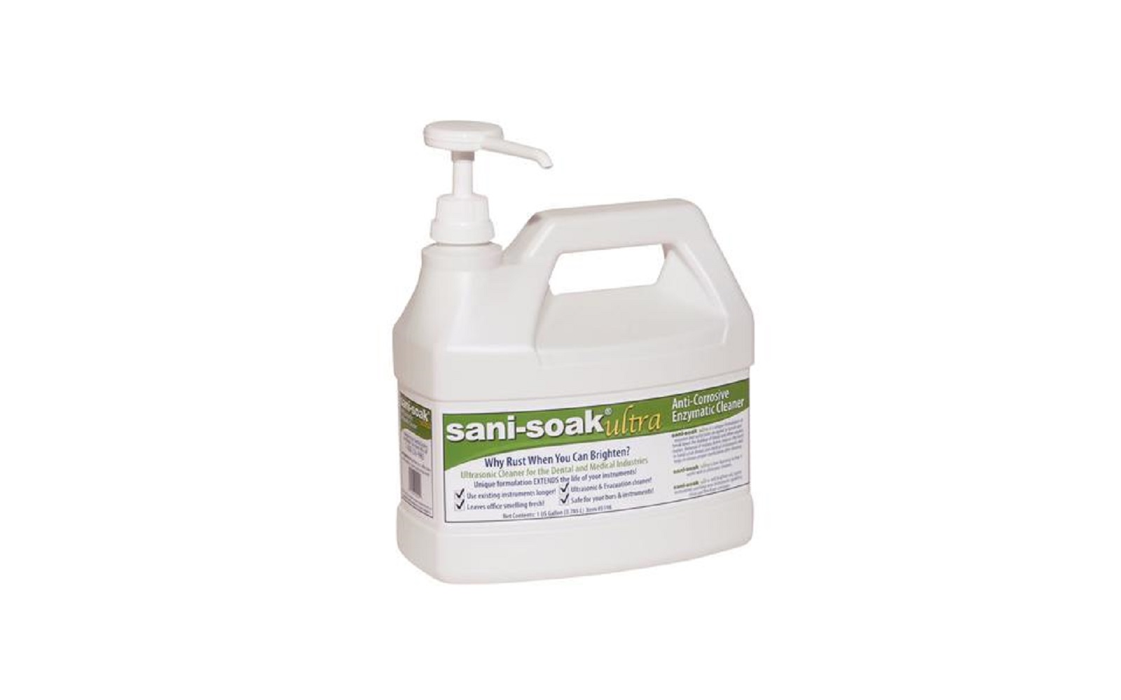 Sani-Soak® Ultra Anticorrosive Enzymatic Cleaner - 1 Gallon Bottle, Lemongrass Lavender