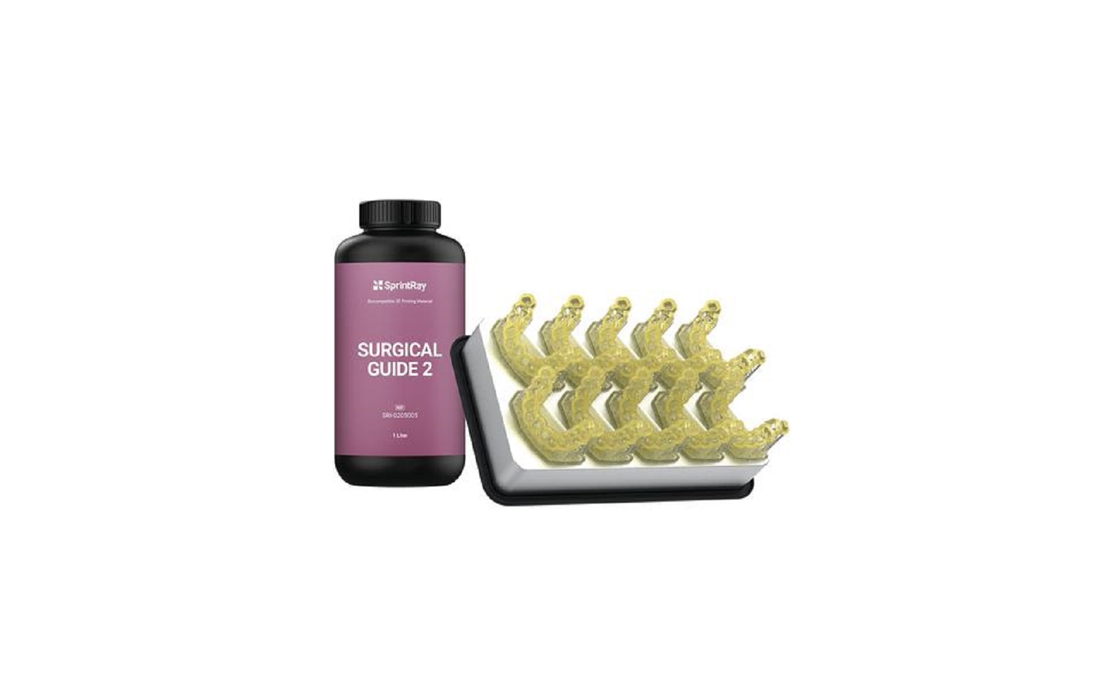 SprintRay Surgical Guide 2 3D Printing Resin, 1 Liter Bottle