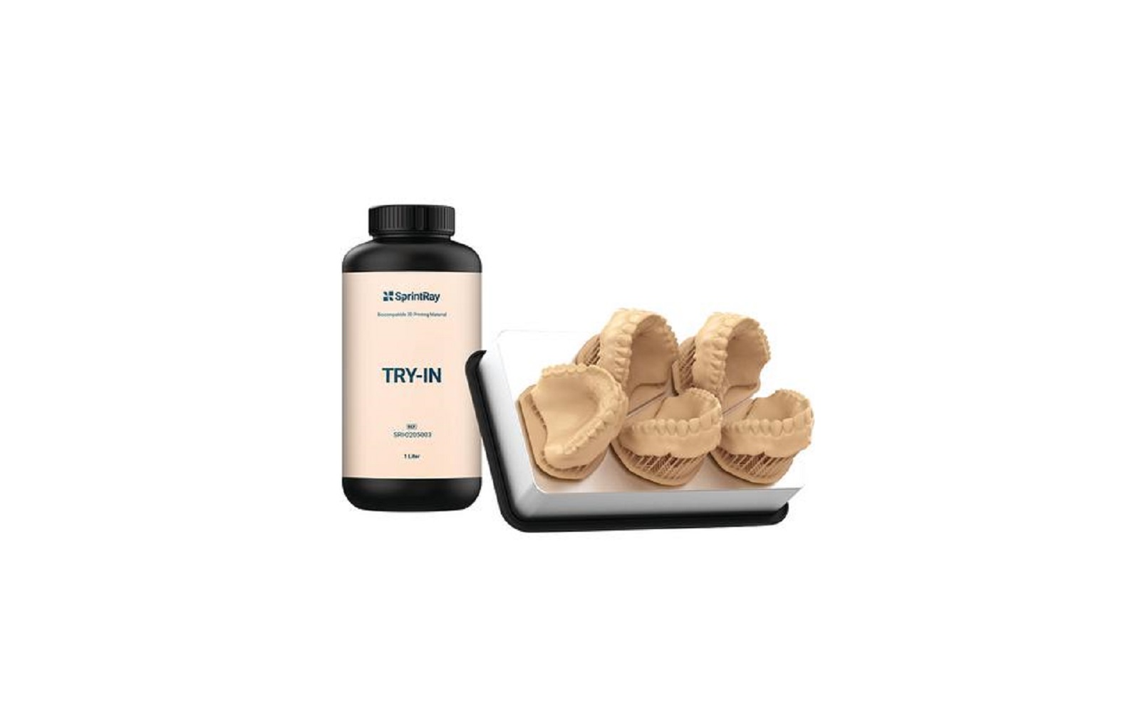 SprintRay Try-In 3D Printing Denture Material, 1 Liter Bottle