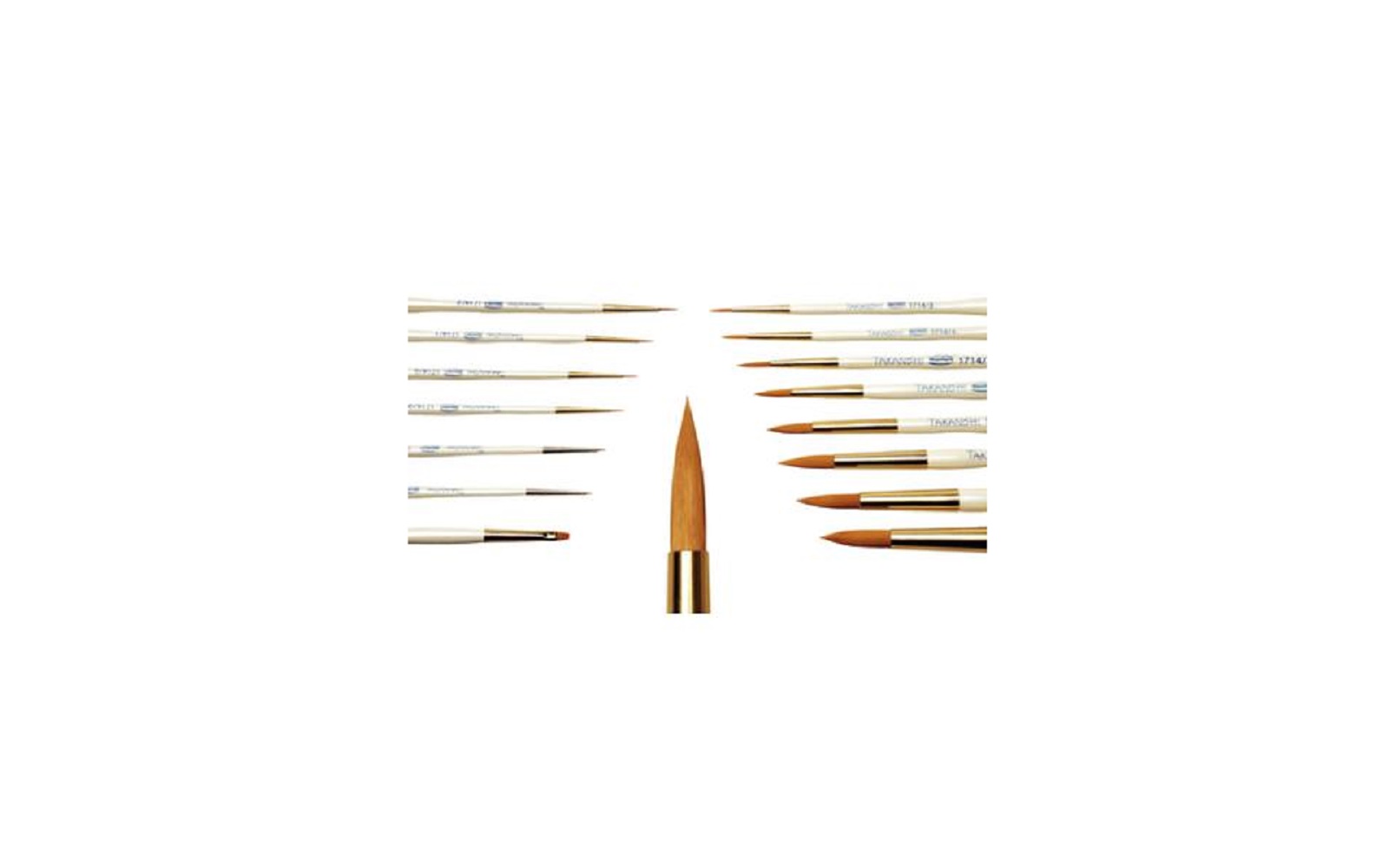 Takanishi Acrylic Bristle Brushes, 2/Pkg - Renfert Dental Corp