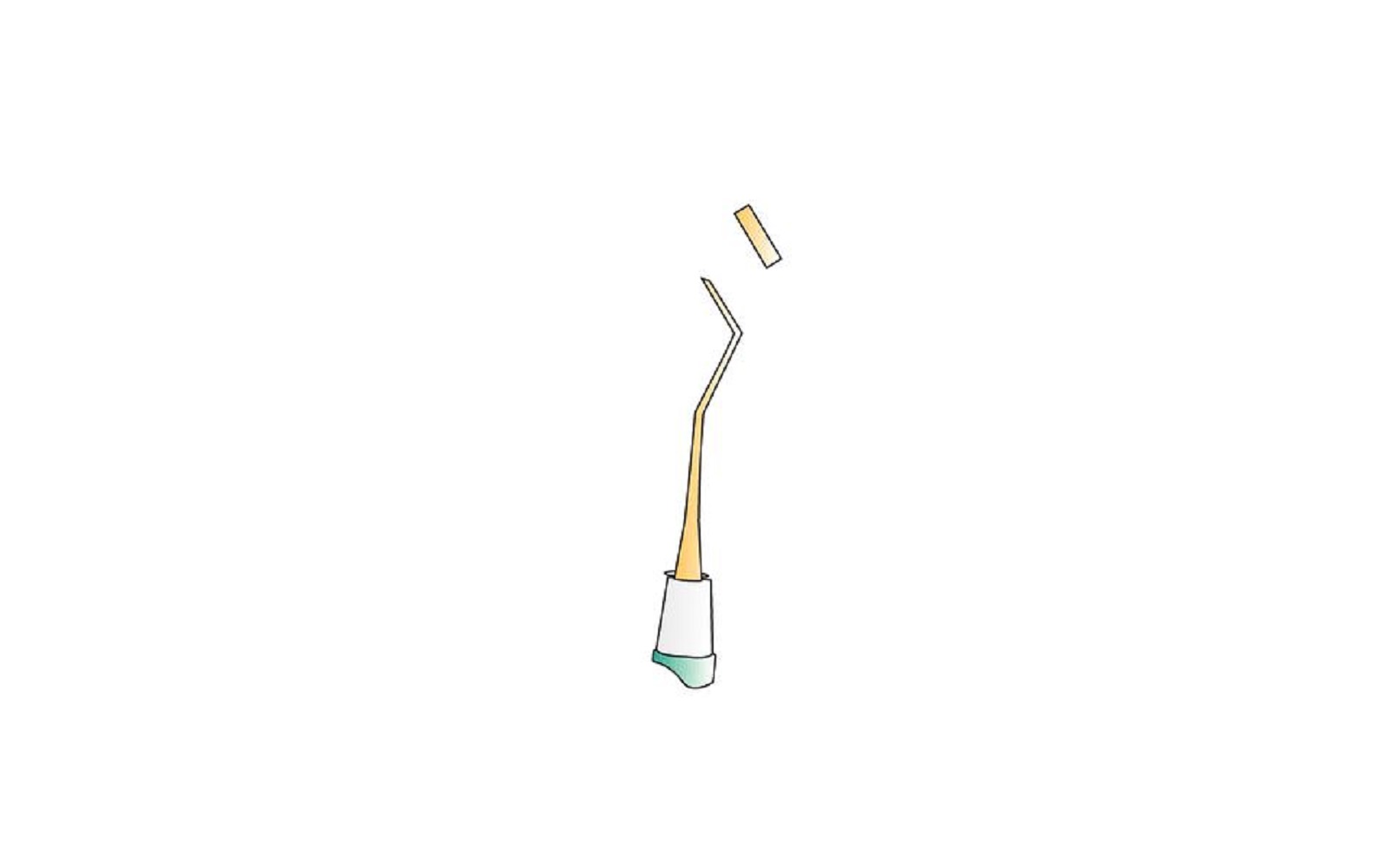 Titanium Nitride Wax Carver, Double End - 1.5 mm Chisel