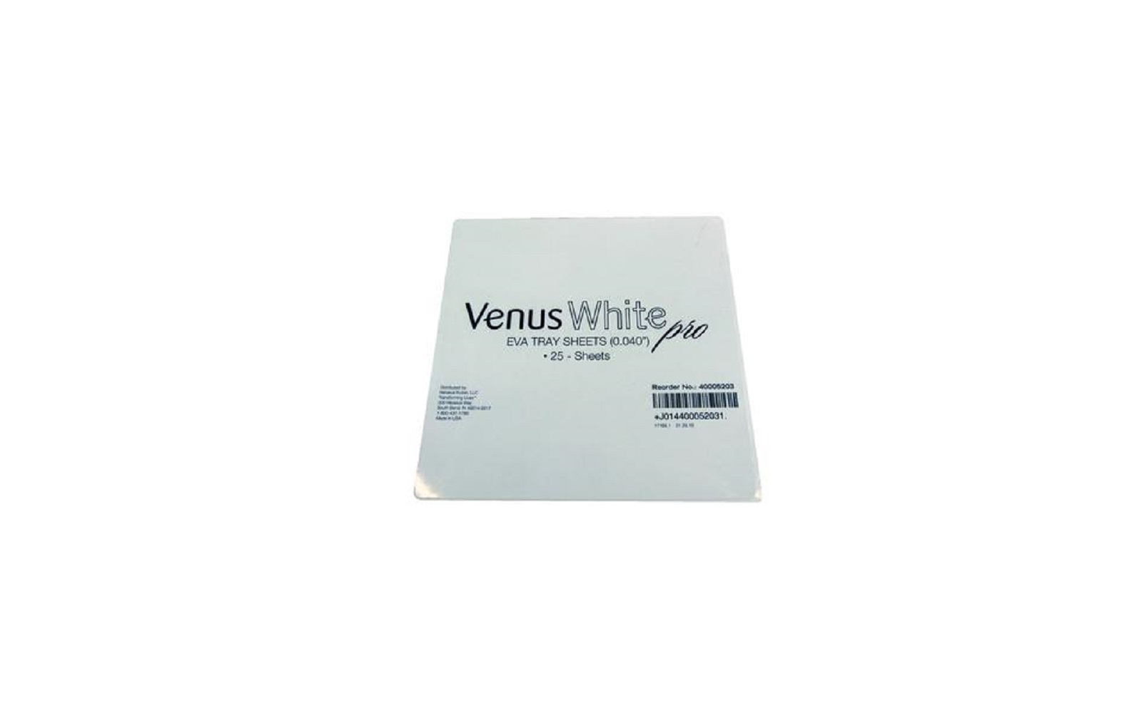 Venus White® Pro Eva Sheets – 0.040", 25/Pkg