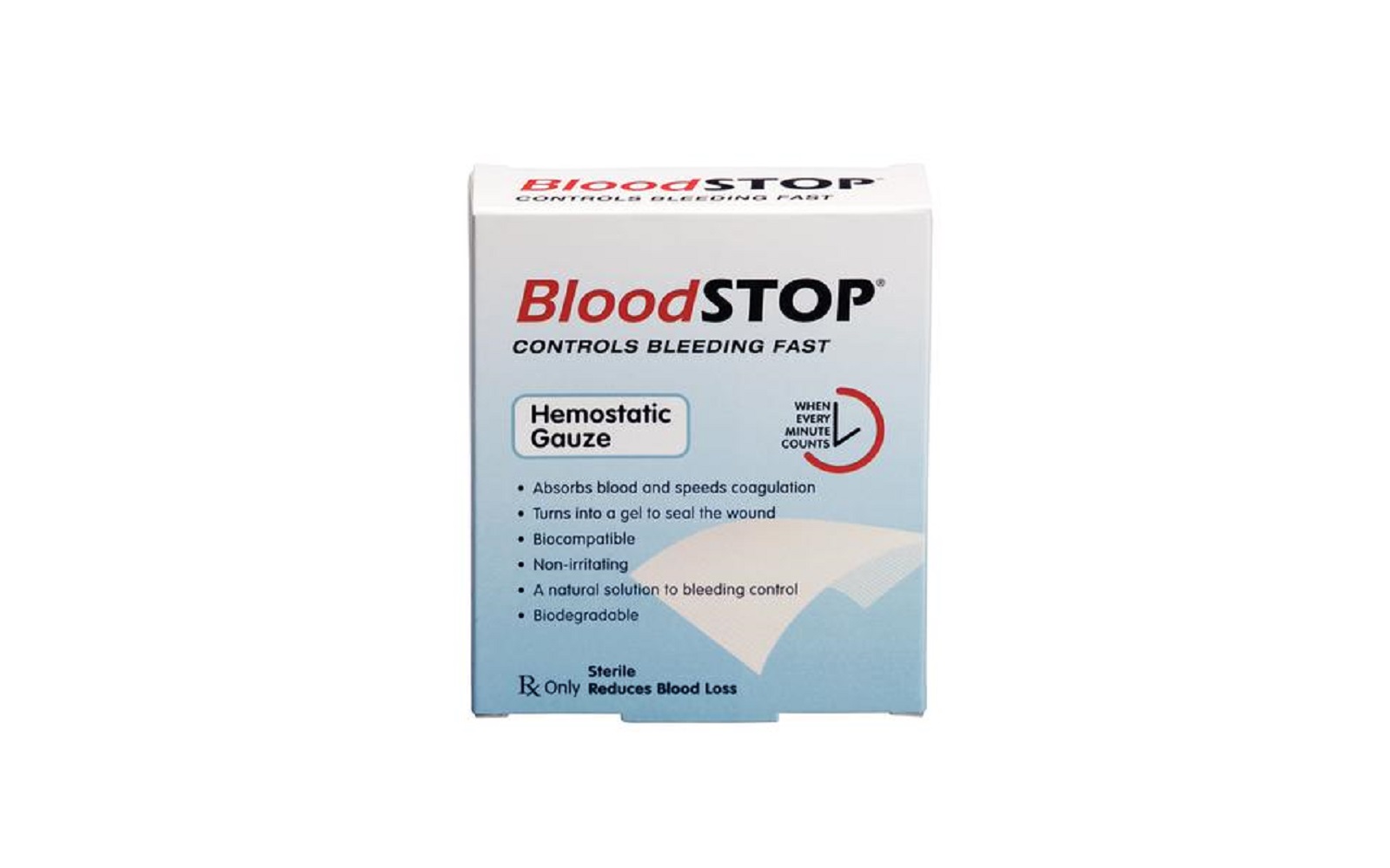 BloodSTOP® Advanced Hemostasis Gauze – 2" x 2", 20/Pkg