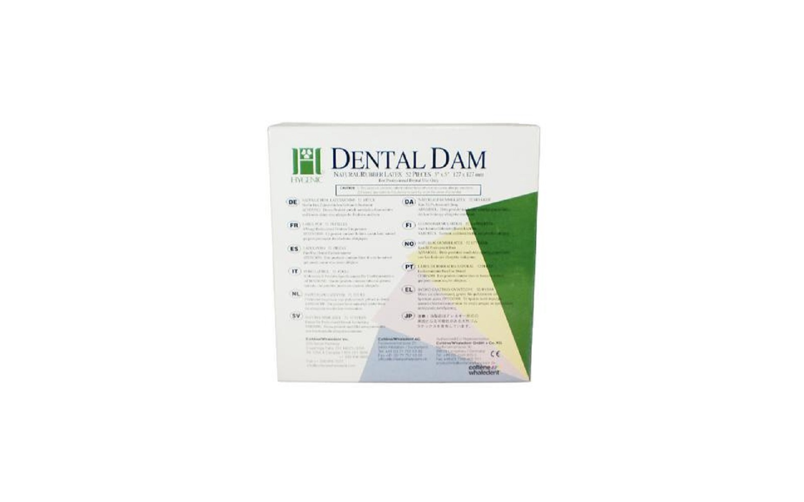 Hygenic® Fiesta™ Rubber Dam – Children, 5" x 5", 52/Pkg - Coltene