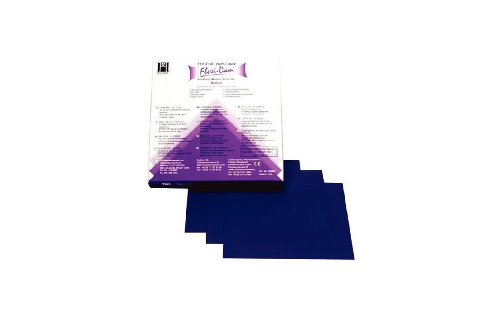 Hygenic® Flexi Dam® Nonlatex – Medium, 6" x 6", 30/Pkg - Coltene