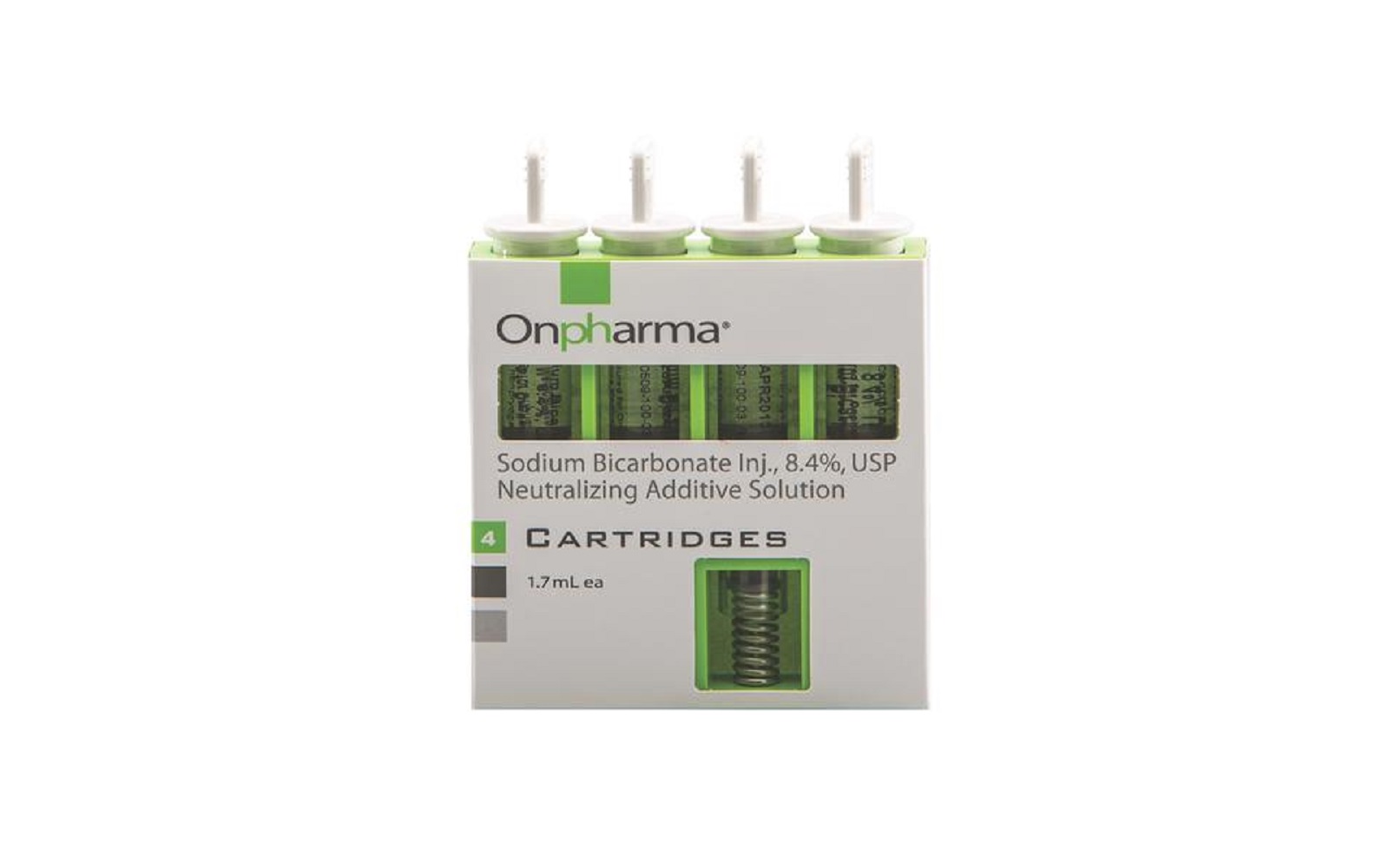 Onset® Anesthetic Buffering System Sodium Bicarbonate Injection 8.4% USP Neutralizing Additive Solution – 1.7 ml Cartridges, 4/Pkg