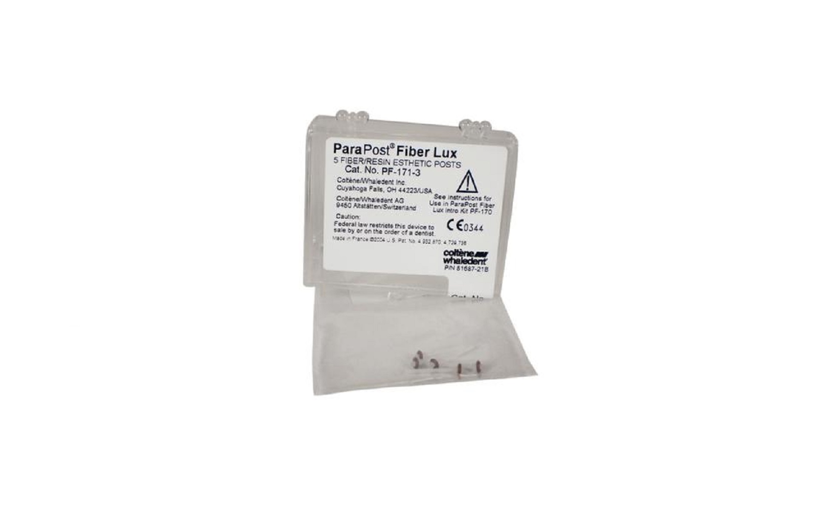 ParaPost® Fiber Lux™ Translucent Fiber Posts System Refills, 5/Pkg - Coltene
