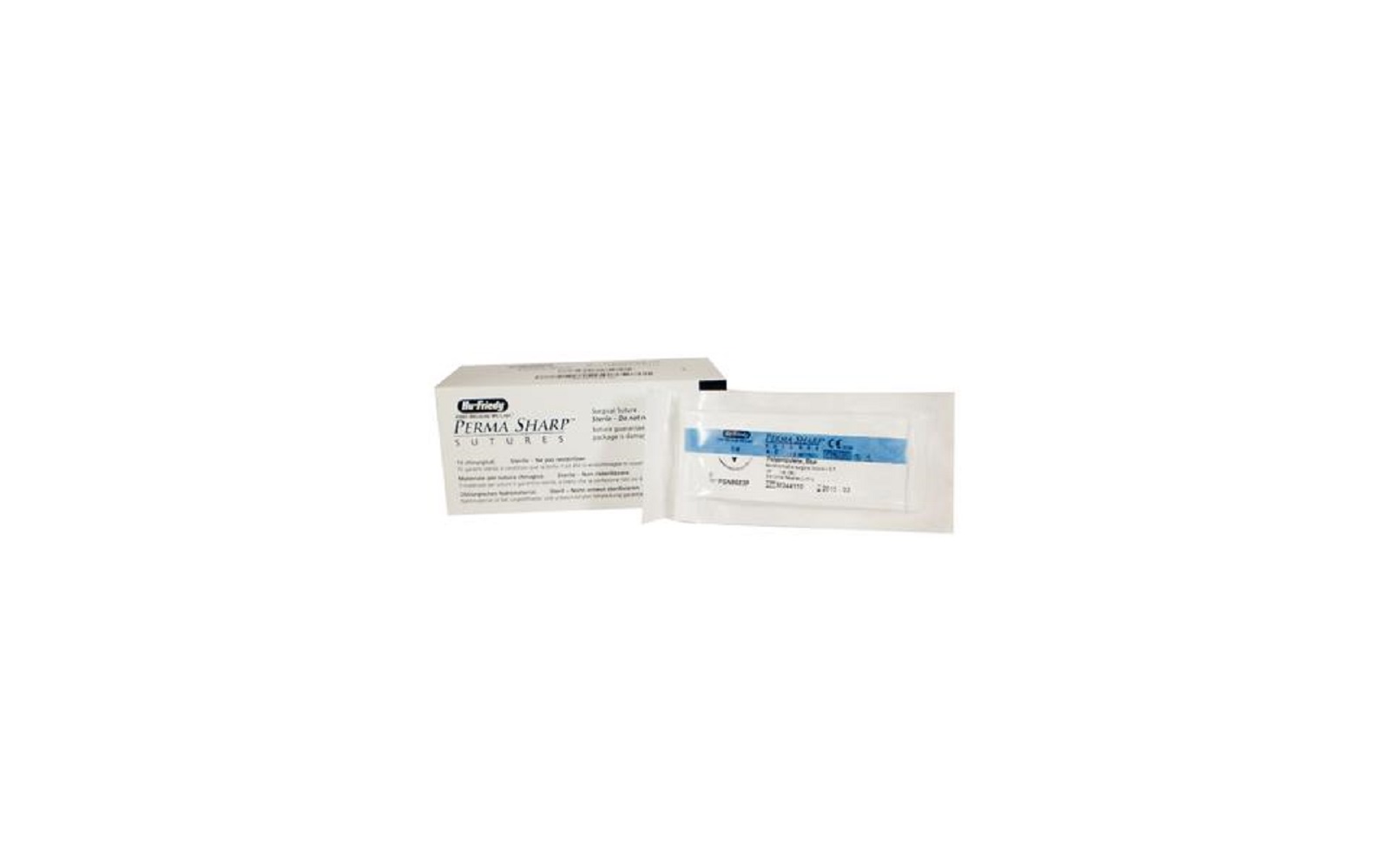 Perma Sharp® Polypropylene Sutures Nonabsorbable – 3/8 Circle, Reverse Cutting, 18", 12/Pkg - Hu-Friedy Manufacturing Co Inc