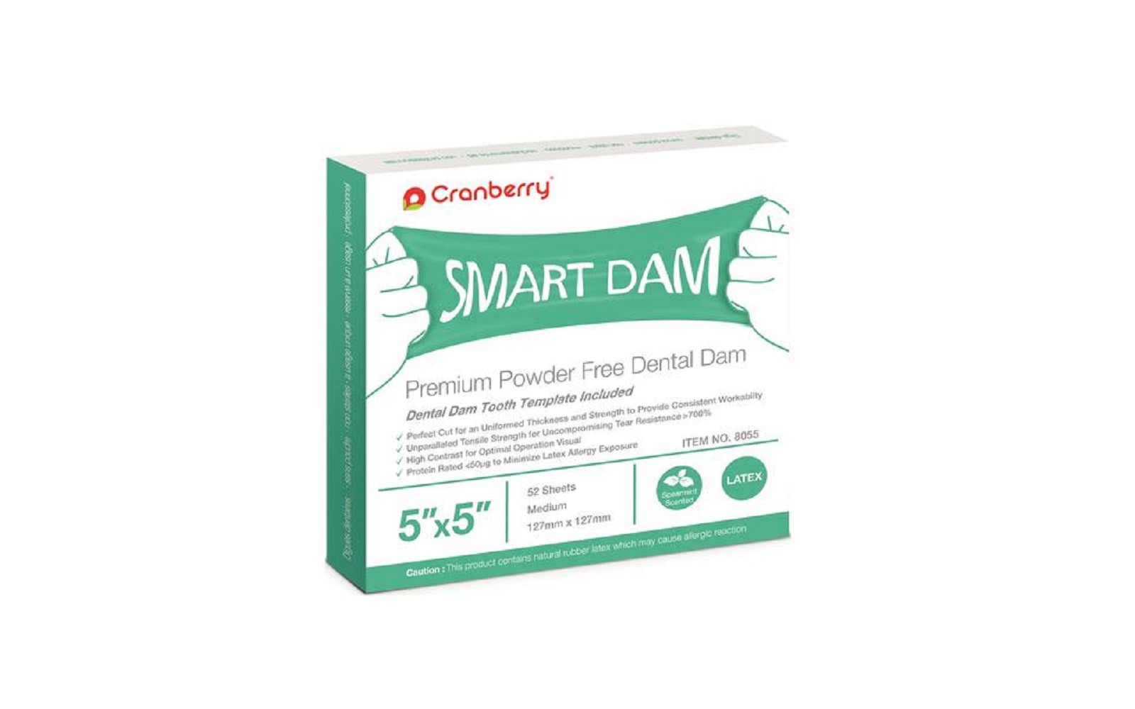 Smart Dam – Latex, Medium Gauge - Cranberry