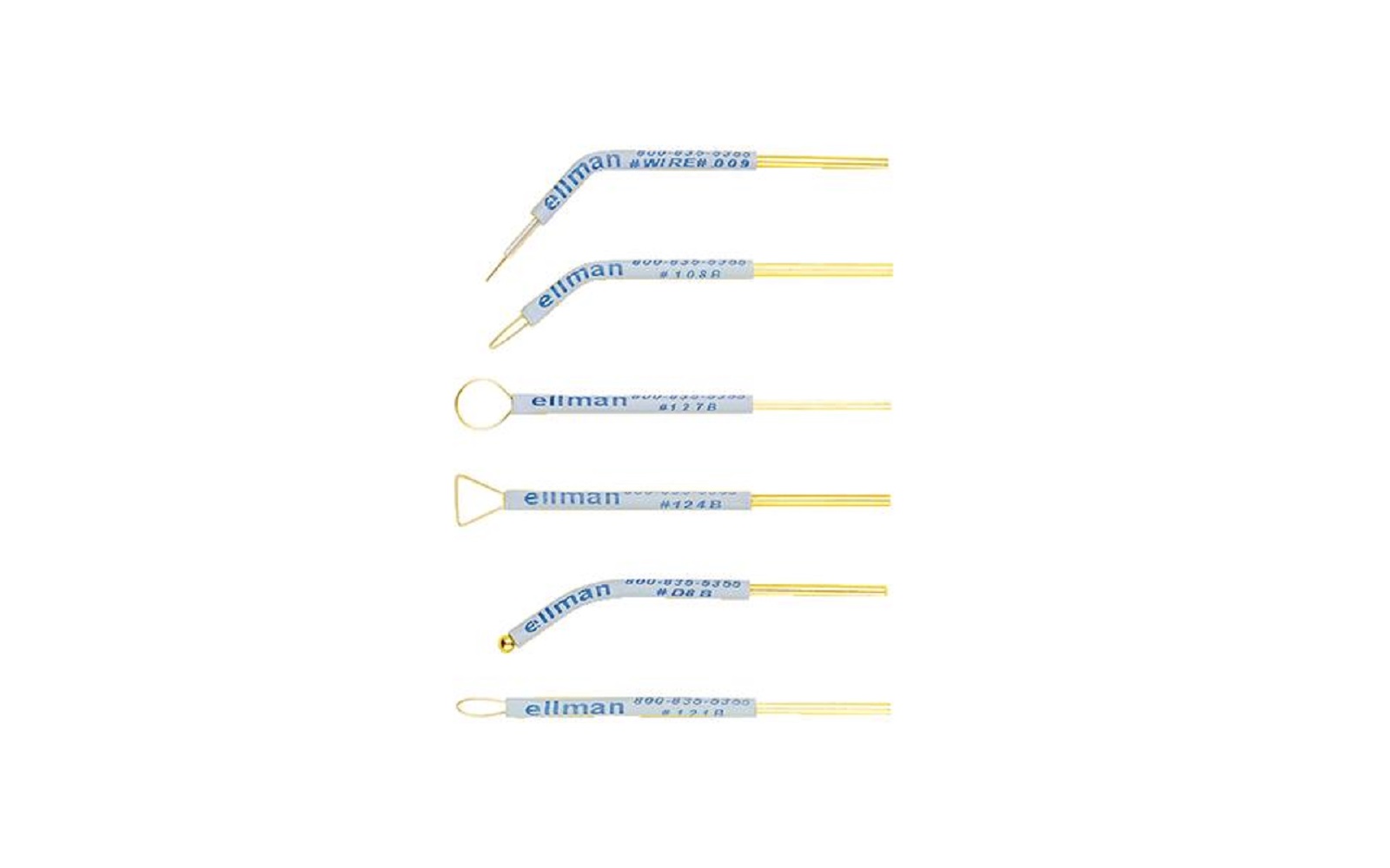 Standard Dental Electrode Set – Bendable, Reusable, 6/Pkg