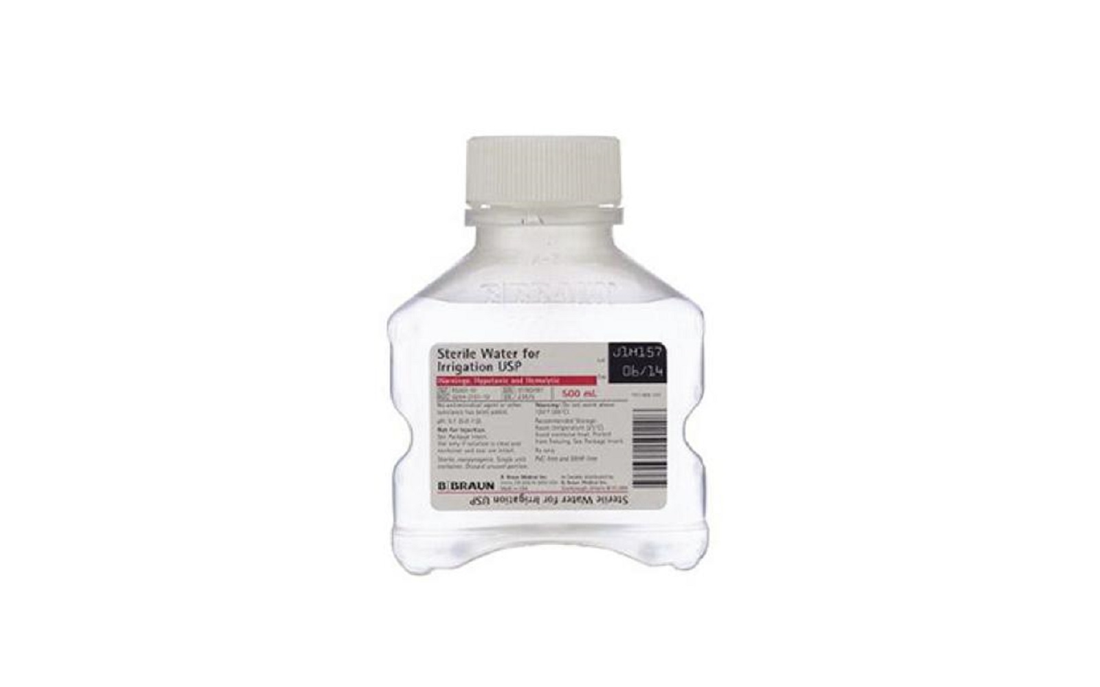 Sterile Water for Irrigation, not for Injection, USP – Bottle, 500 ml, NDC 00264-2101-10