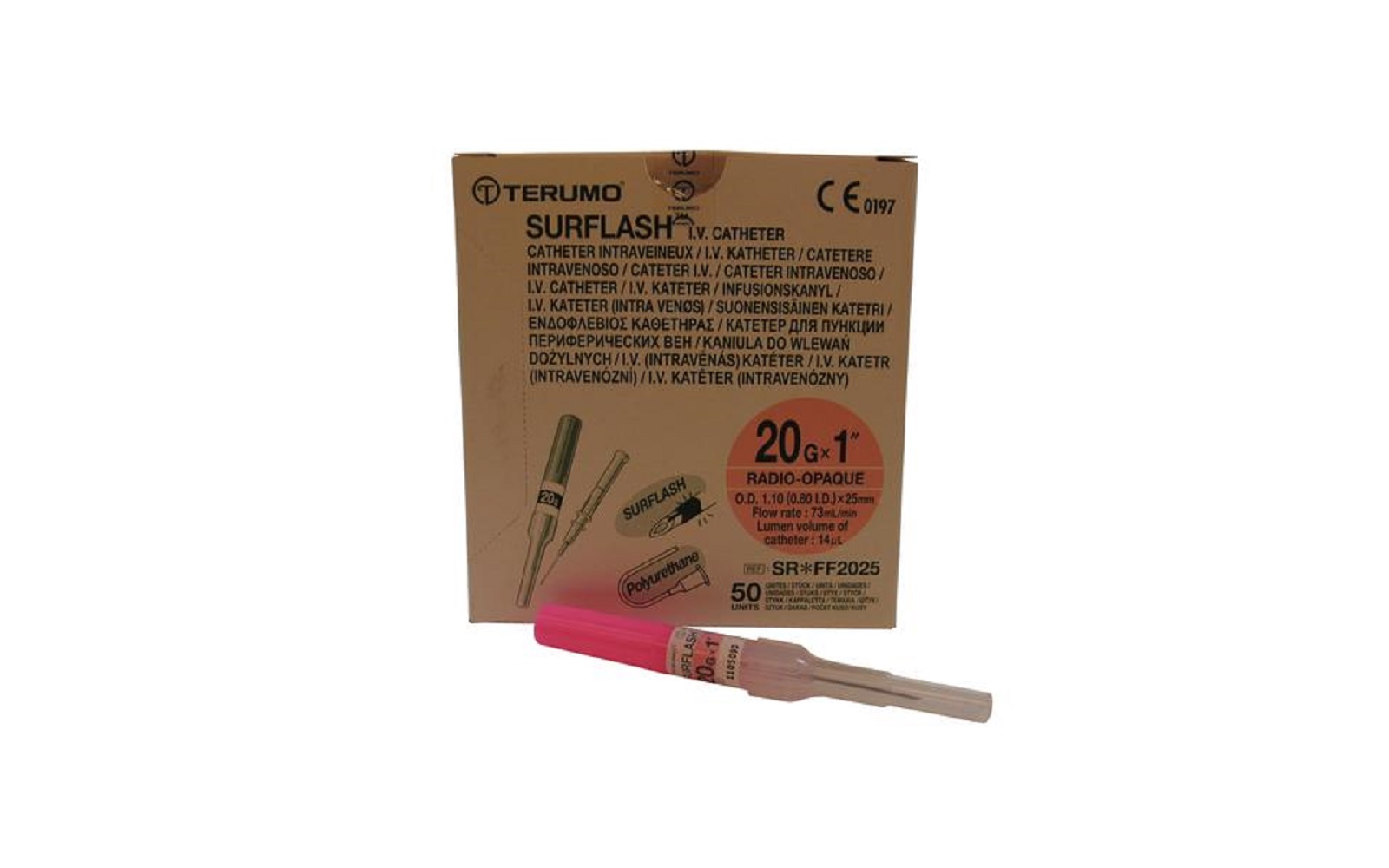 SurFlash® Polyurethane I.V. Catheters, 50/Box - National Distrubtion & Contracting