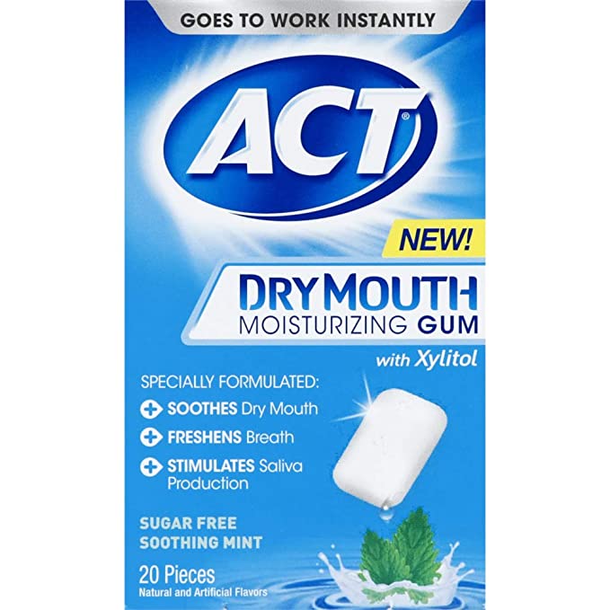 ACT Dry Mouth Moisturizing Gum