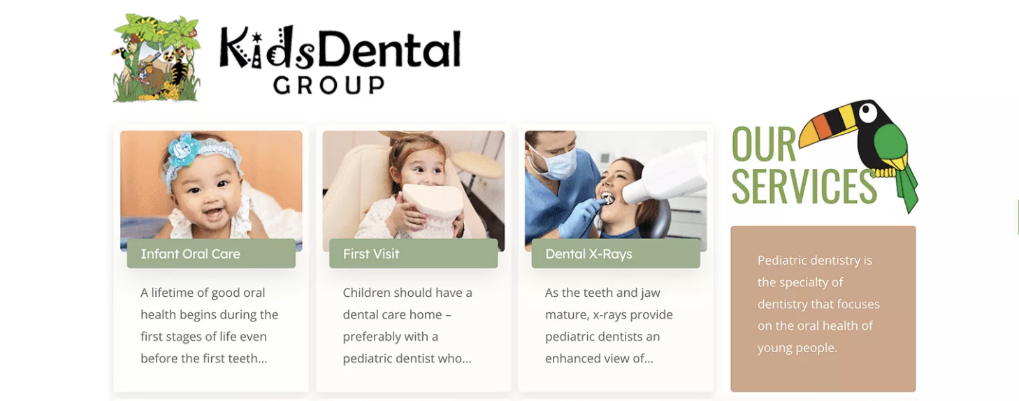 kids group website
