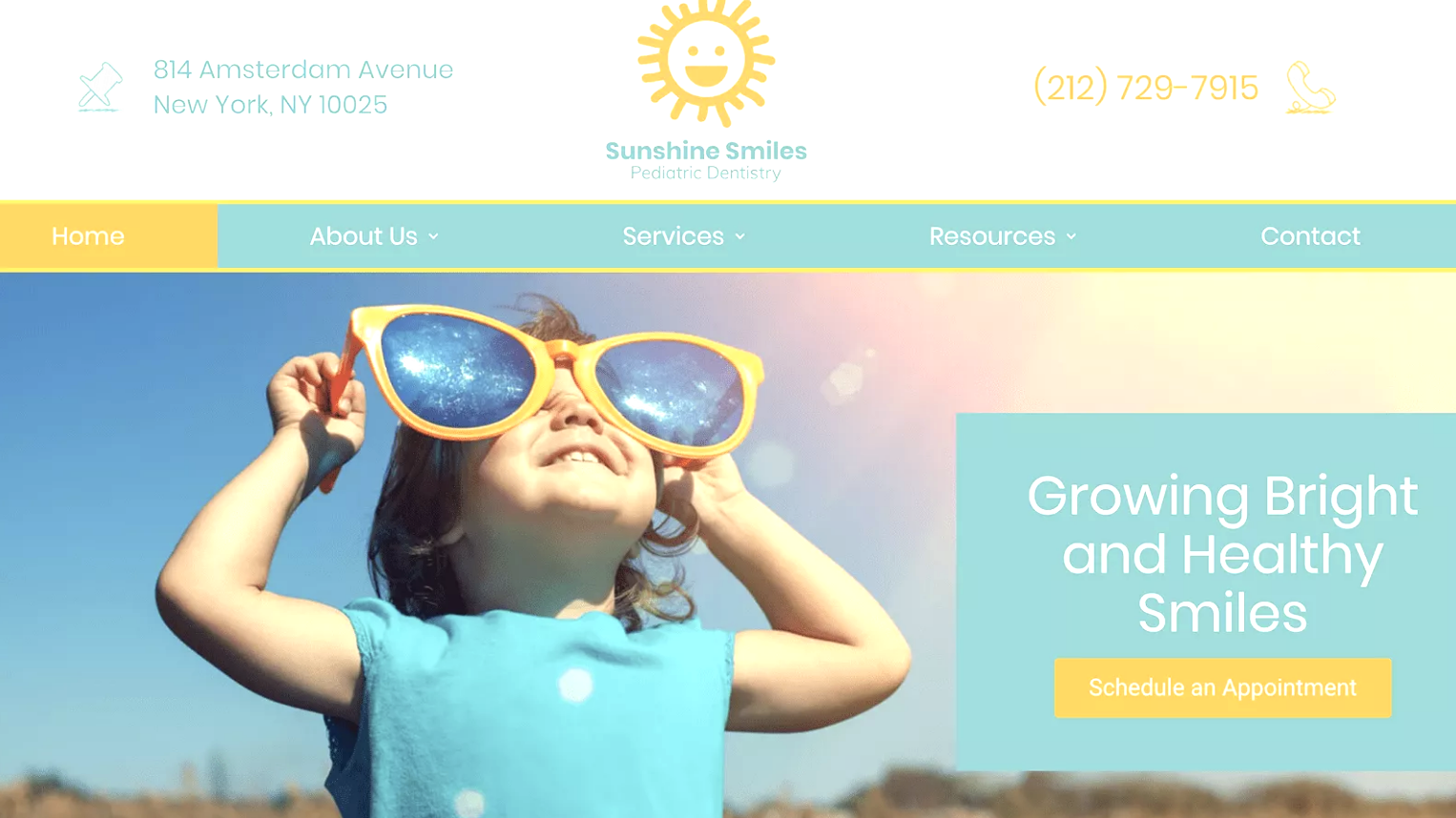 sunshine smile website