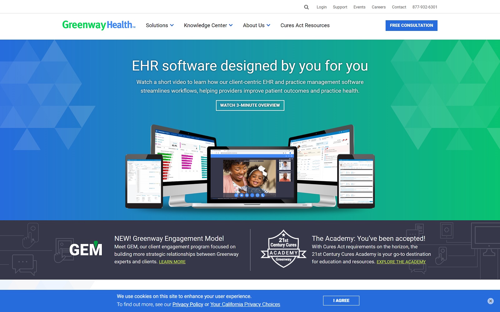 greenwayhealth.com screenshot