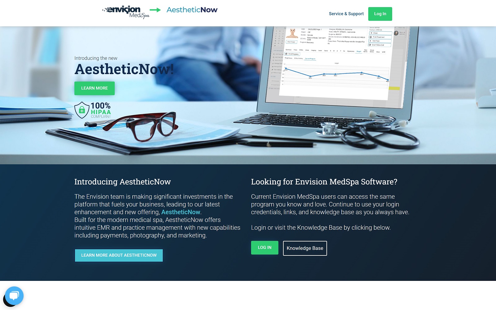 medspasoftware.com screenshot