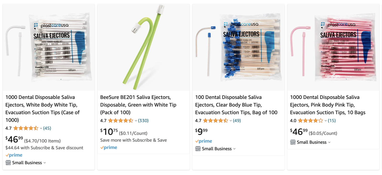 Dental Suctions on Amazon*