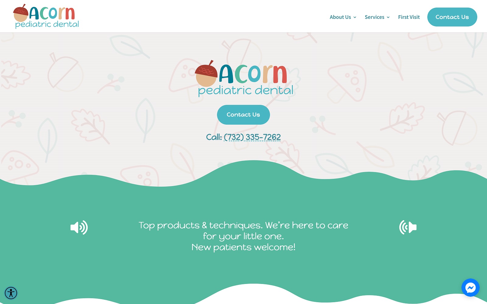 acornpediatricdental.com screenshot
