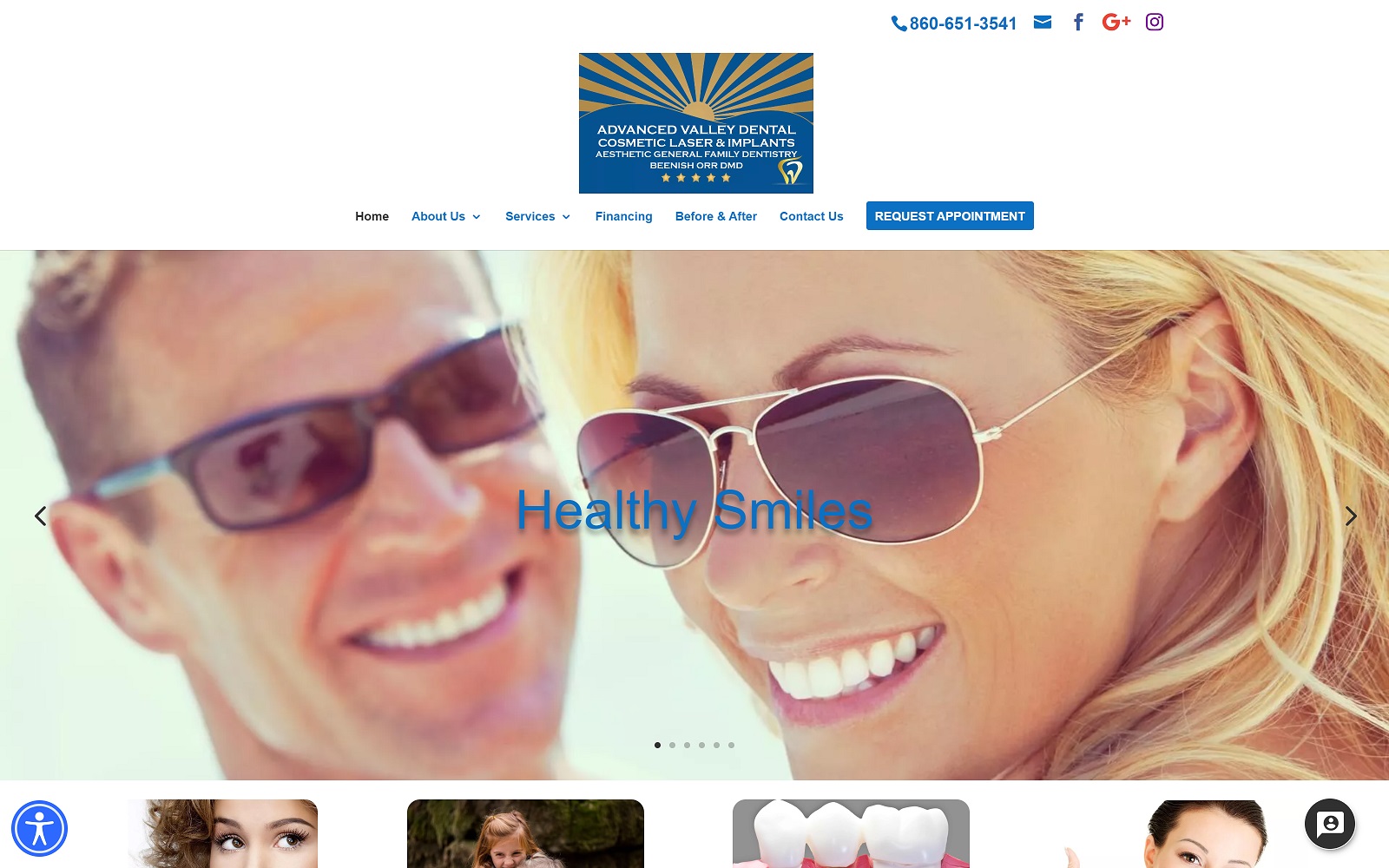 advancedvalleydental.com screenshot