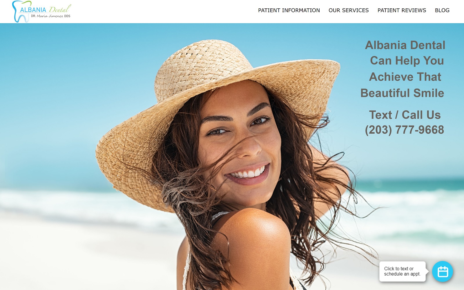 albaniadental.com screenshot