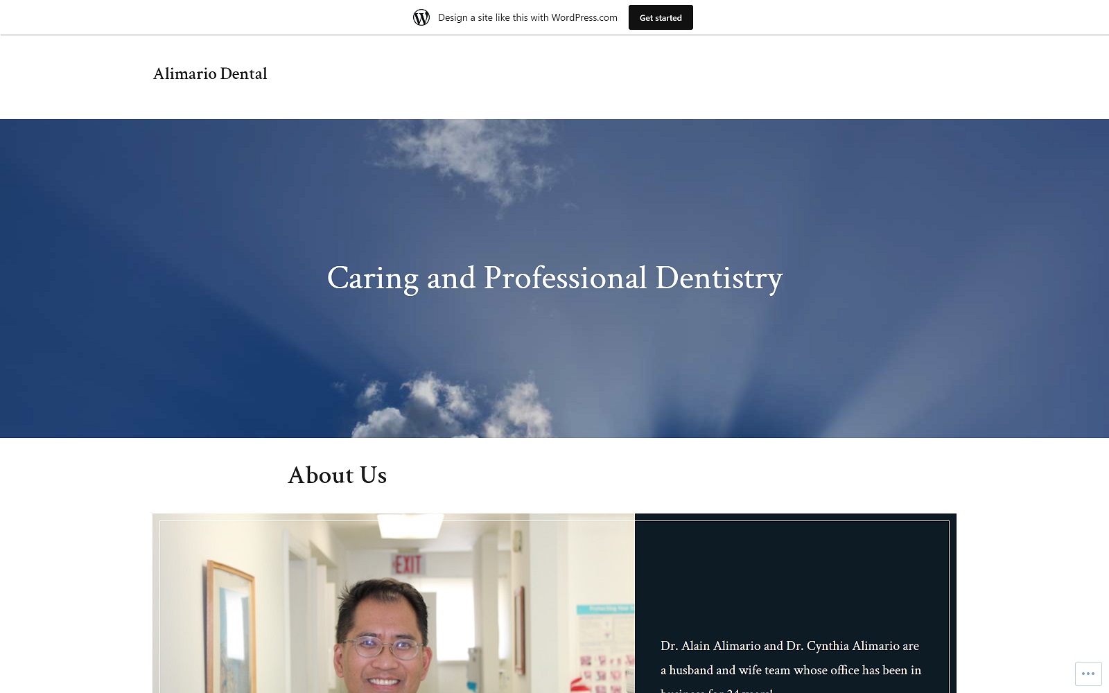 alimariodental.wordpress.com screenshot