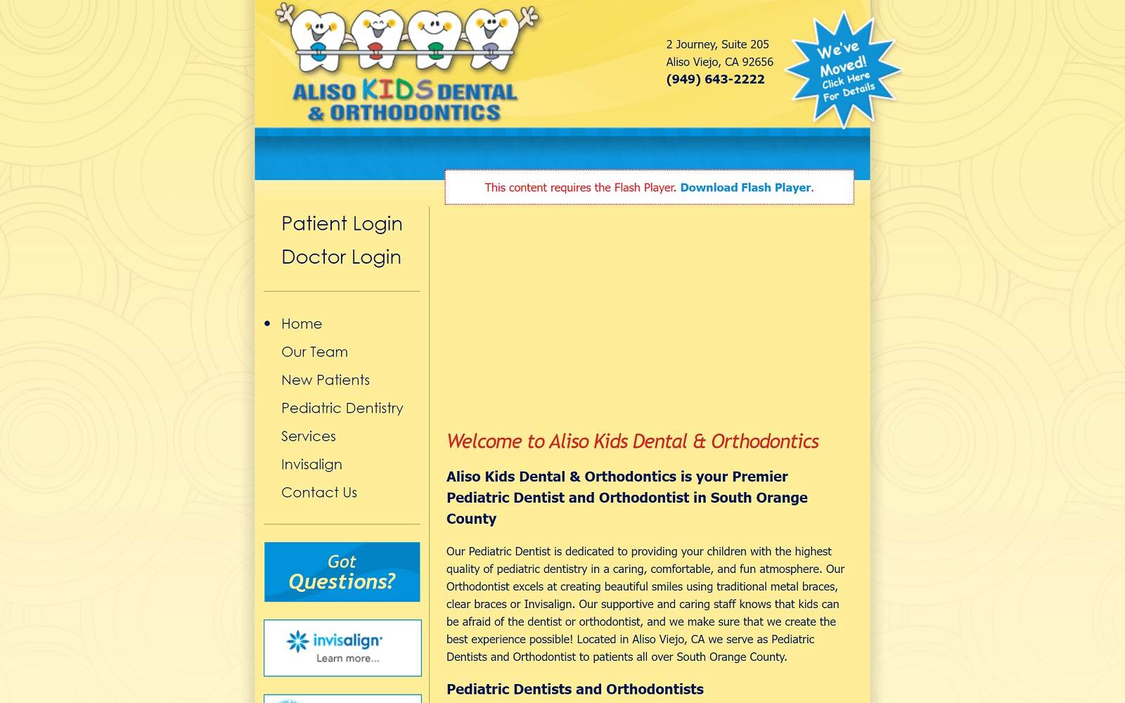 alisokidsdental.com screenshot