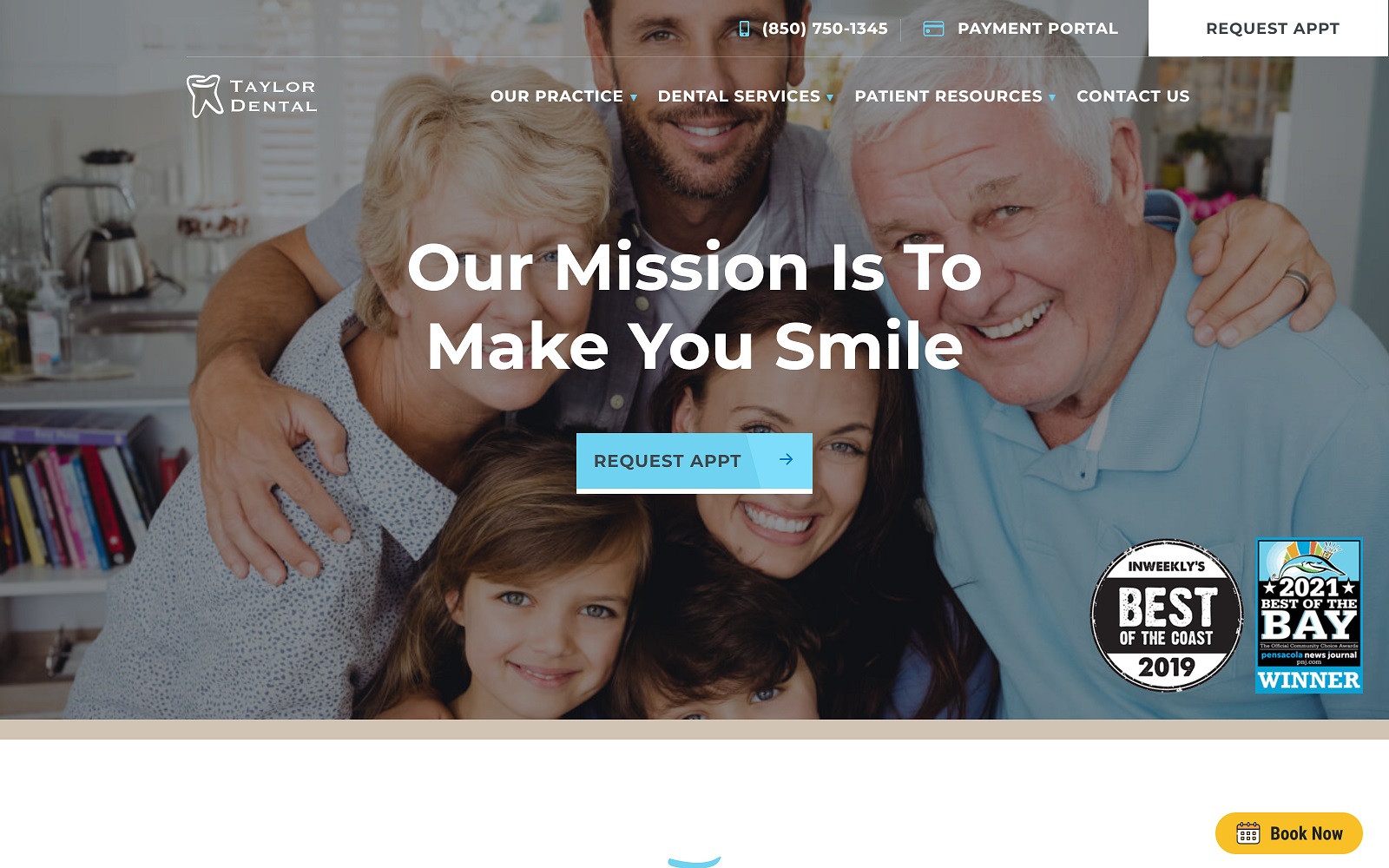 andrewtaylordental.com screenshot