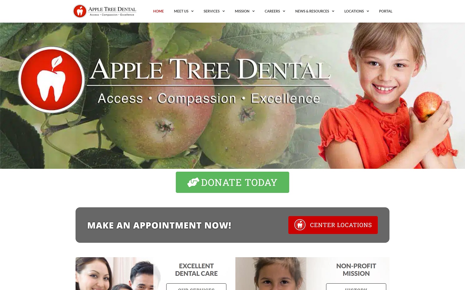 appletreedental.org screenshot