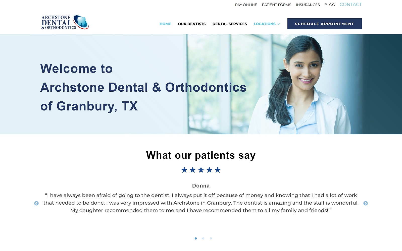 archstonedental.com_granbury screenshot