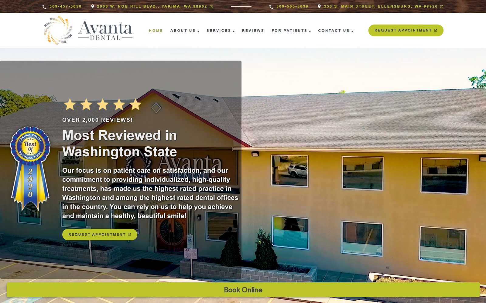 avantadental.com screenshot