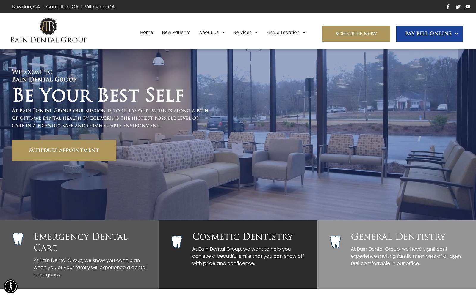 baindentalgroup.com screenshot