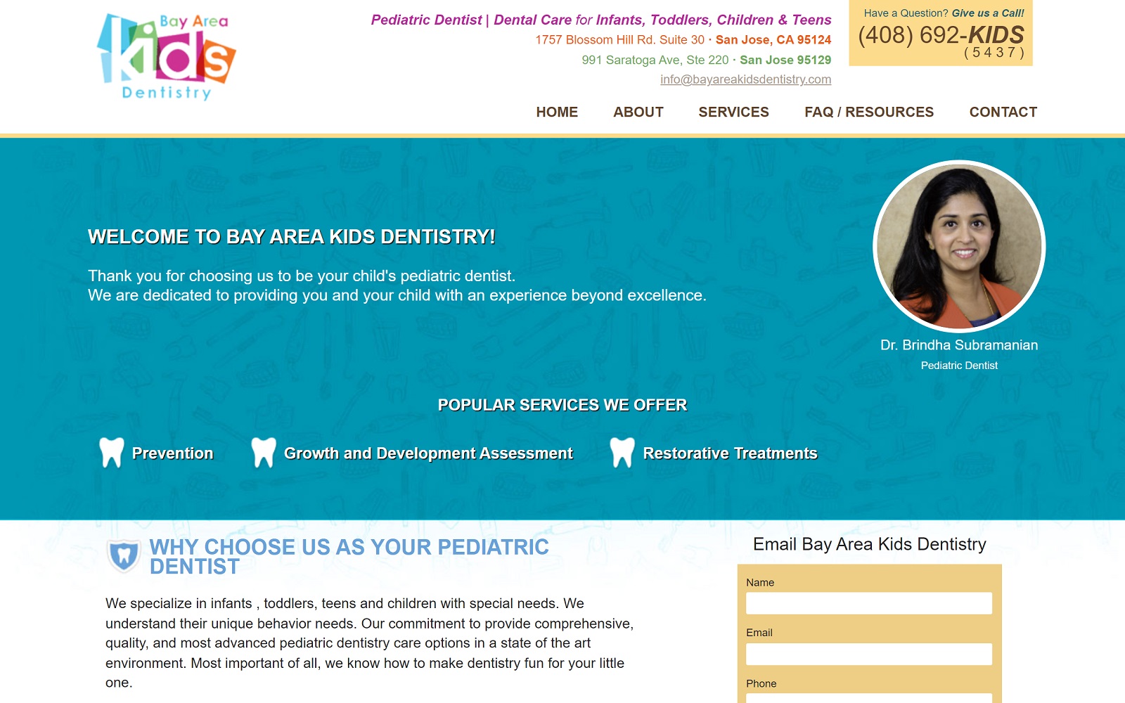 bayareakidsdentistry.com screenshot