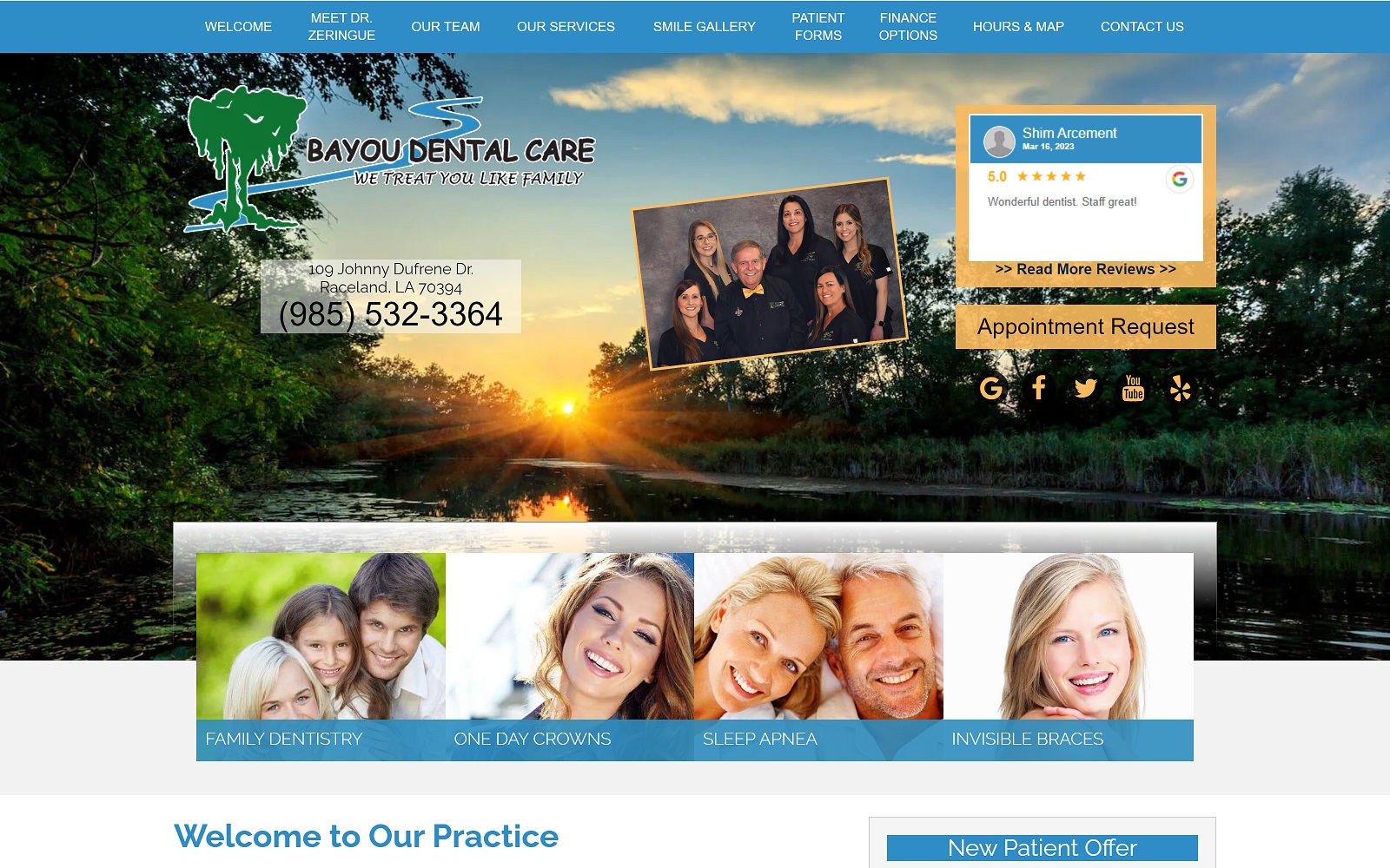 bayoudentalcare.com screenshot