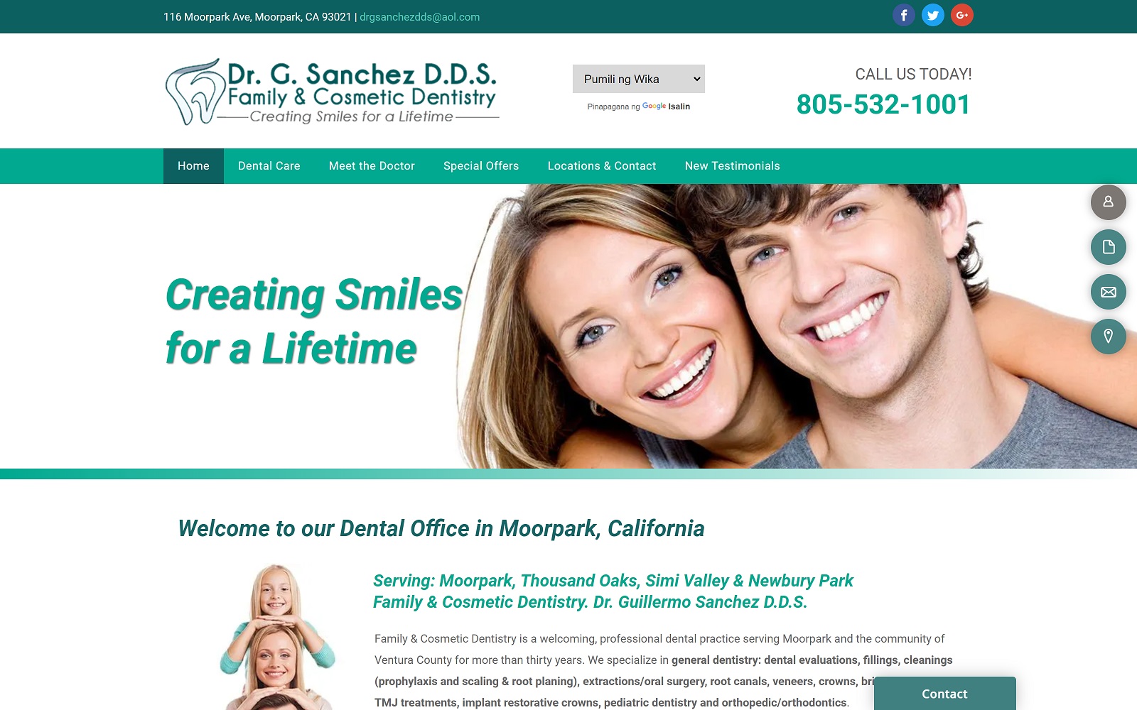 bestmoorparkdentist.com screenshot