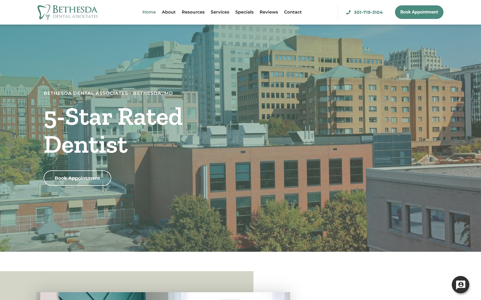 bethesdadentalassociates.com screenshot