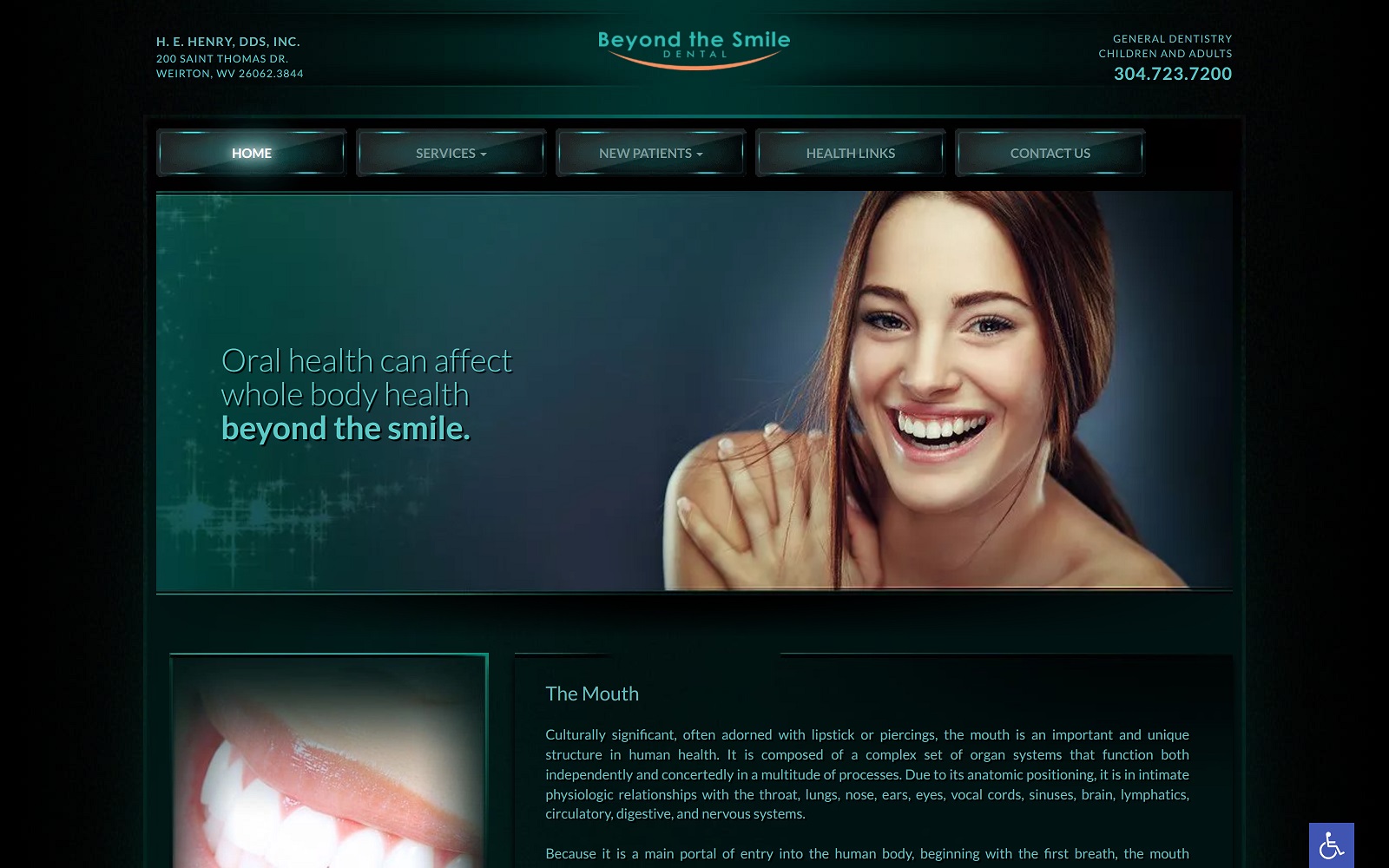 beyondthesmiledental.com screenshot