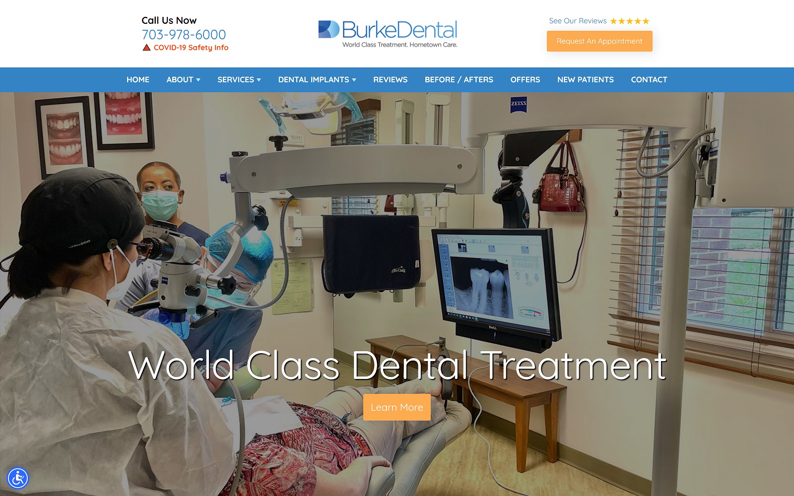 burkedental.com screenshot