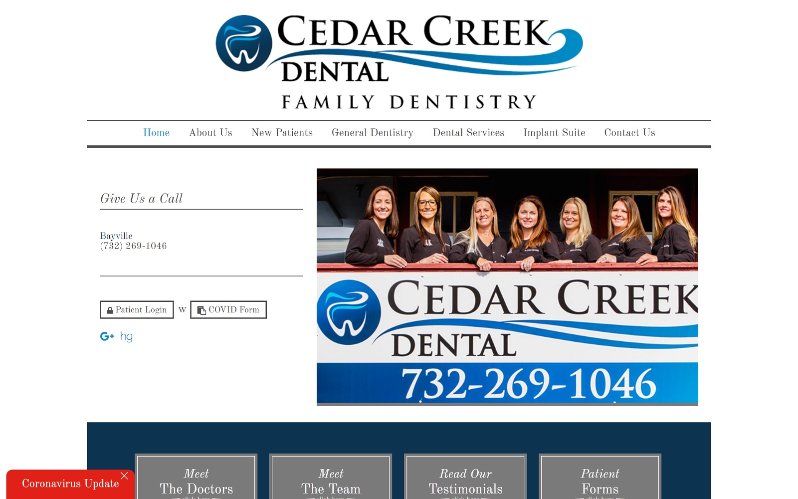 cedarcreekdentaloffice.com screenshot