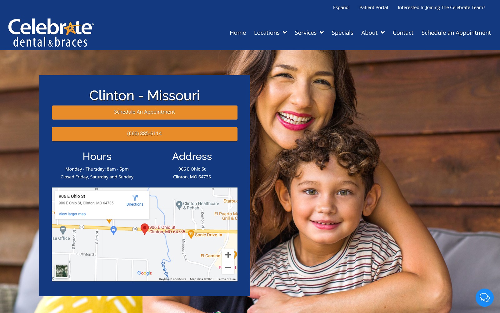 celebratedental.com_locations_missouri_clinton screenshot