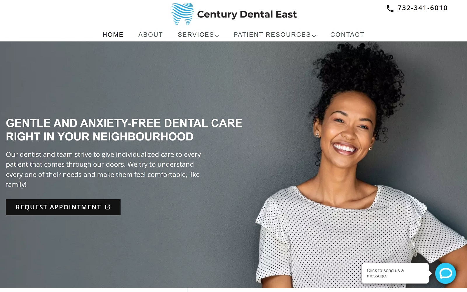 centurydentaleast.com screenshot