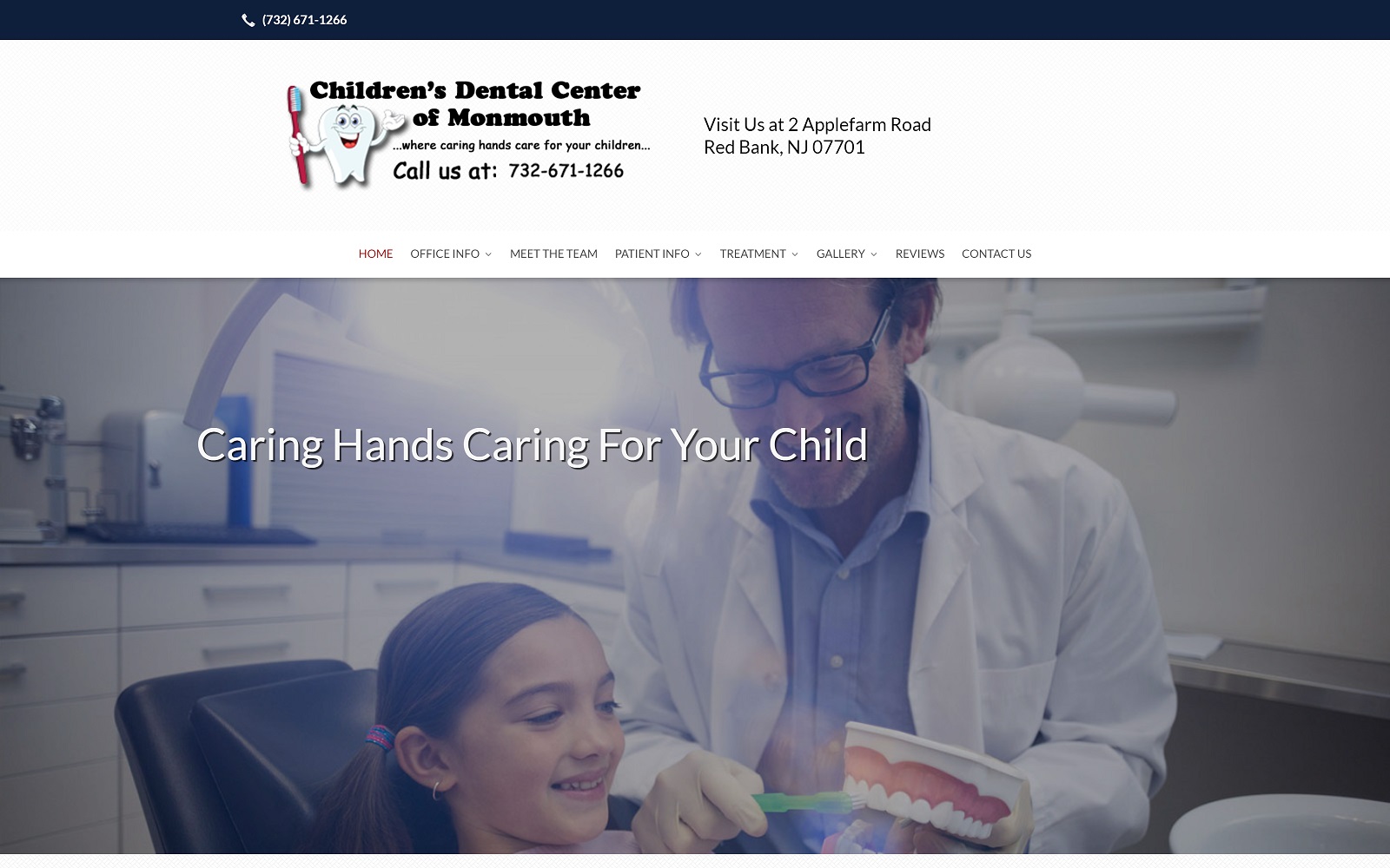 childrensdentalcenterofmonmouth.com screenshot