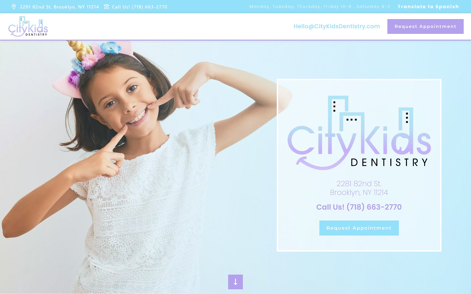 citykidsdentistry.com screenshot