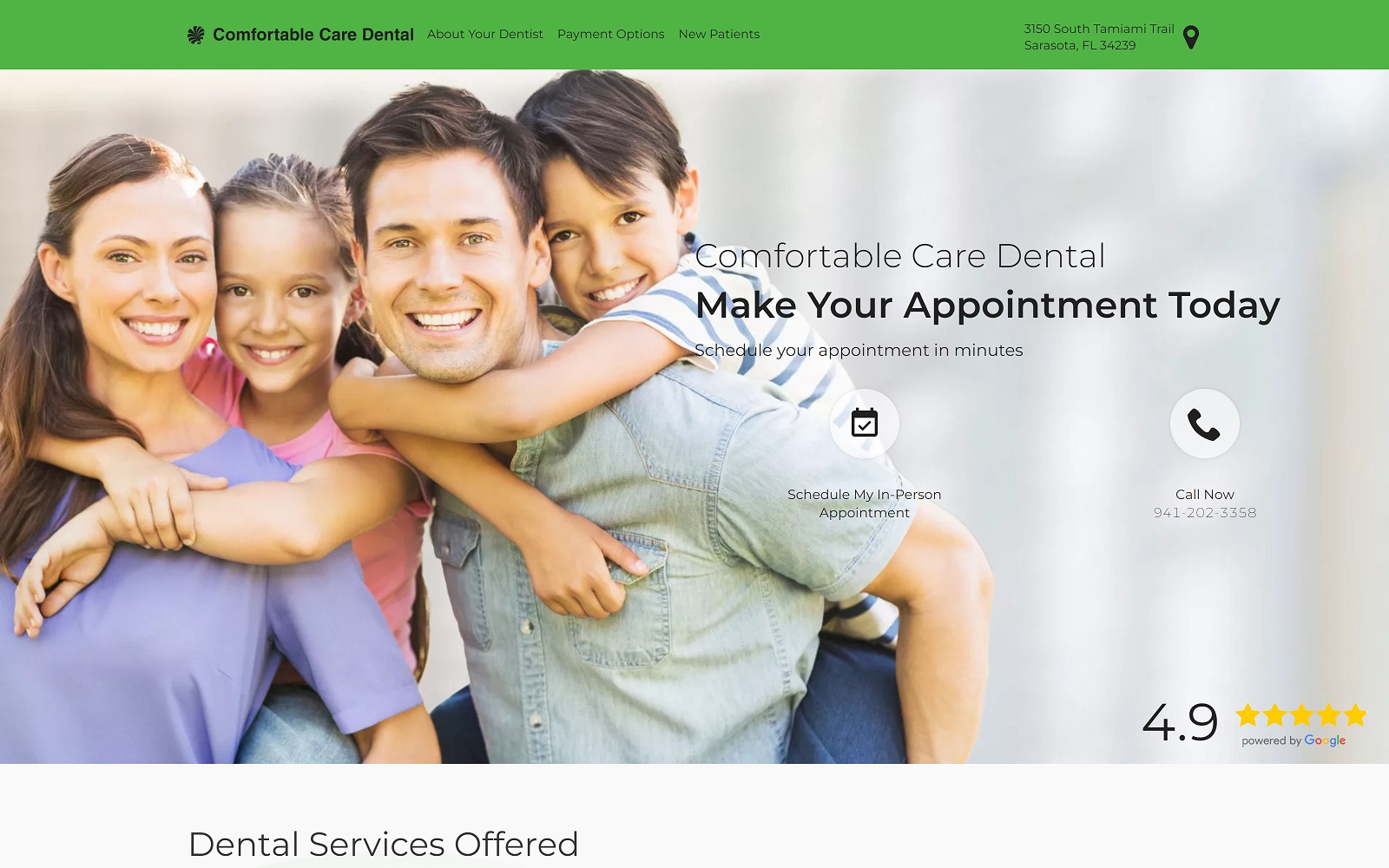 comfortablecaresouthtrail.com screenshot