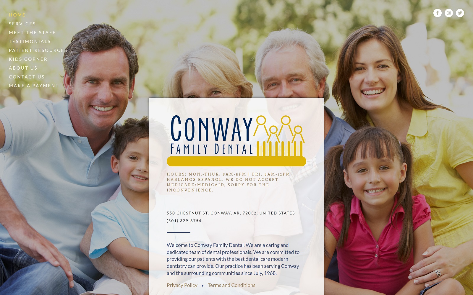 conwaysmile.com screenshot