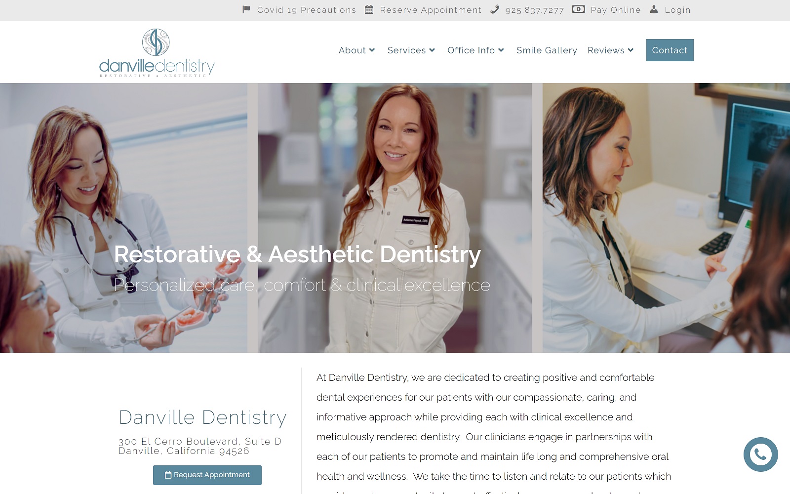 danvilledentistry.com screenshot