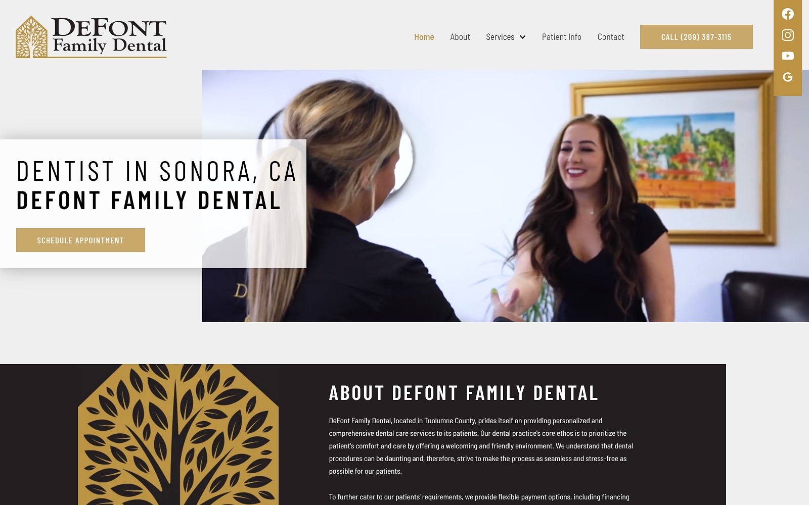 defontfamilydental.com screenshot
