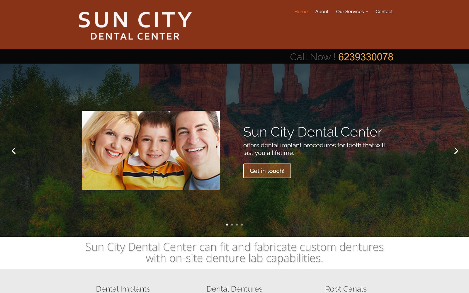 dentalimplantsinsuncityaz.com screenshot